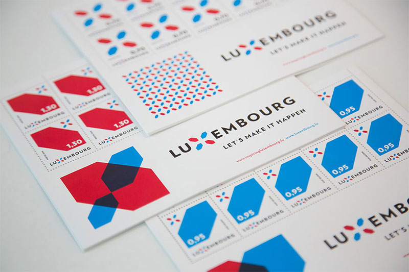 卢森堡国家简约现代品牌logo设计